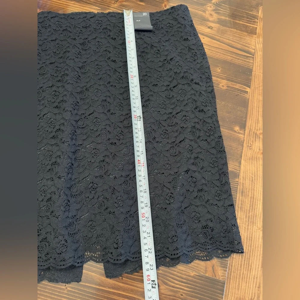 NWT Lane Bryant Black Lace Pencil‎ Skirt Size 20